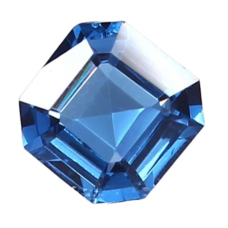 Tourmaline bleue pierre précieuse en vrac 8x8mm pour pendentif