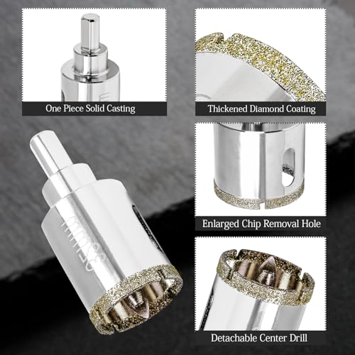 Image of 1-1 /4 Inch Diamond Hole Saw with Pilot Drill Bit