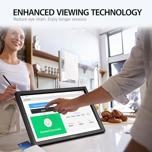 Image of ViewSonic TD2423D 24 Inch 1080p Touch Screen Monitor, 10-Point Multi IR Touch for Retail POS and Kiosk, 7H Scratch-Resistant Glass, Eye Care, 100x100mm VESA Compatible, HDMI, VGA, DisplayPort, USB Hub