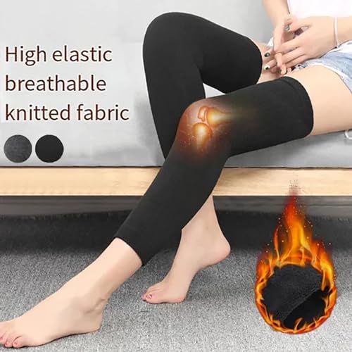 Cashmere Leg Warmer, Winter Warm Knitted Over Knee High Leg Warmer, Warm Thermal Knee Compression Sleeve3