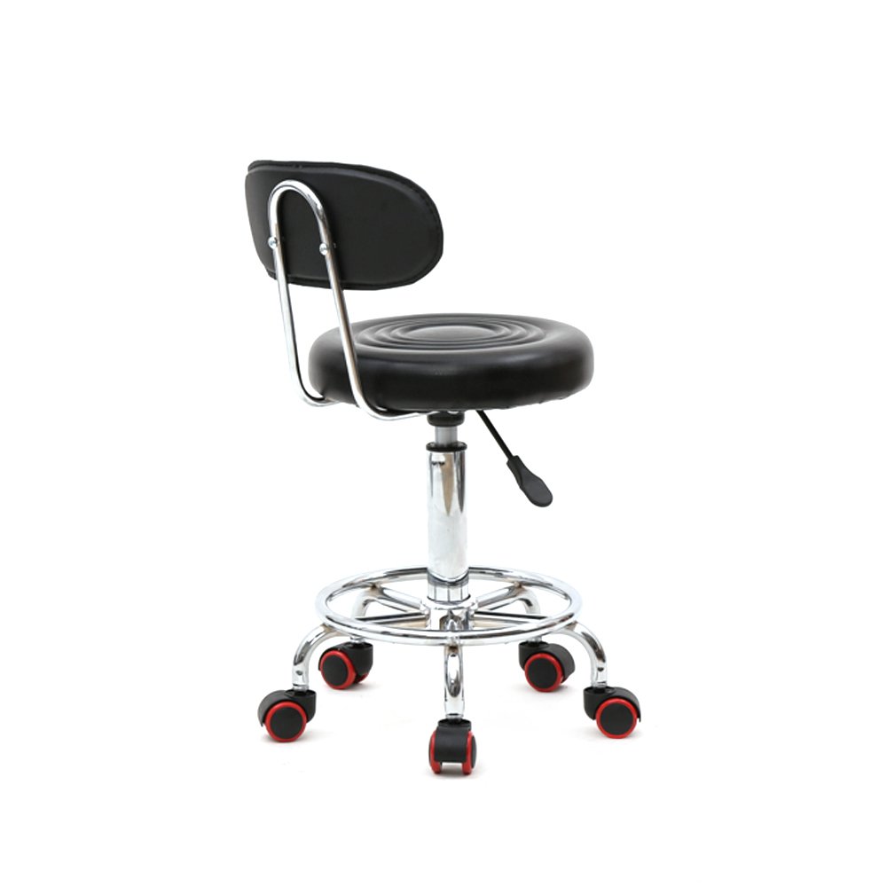 Alightup Bürohocker mit Rollen, professioneller Drehstuhl mit Rückenlehne, 360-Grad-drehbar und höhenverstellbar – für Massagesalon, Küche, Büro, Klinik, Pub, Näharbeiten, Malerarbeiten, Klavierspiel