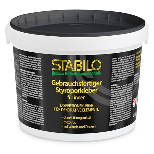 Styroporkleber 5kg | Dispersionkleber | Montagekleber | Korkkleber | Fliesenkleber | Kleber für innen