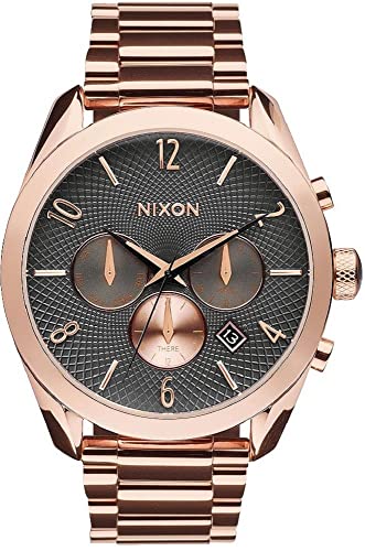 Nixon Damen-Armbanduhr Bullet All Rose Gold / Gunmetal Chronograph Quarz Edelstahl A3662046-00