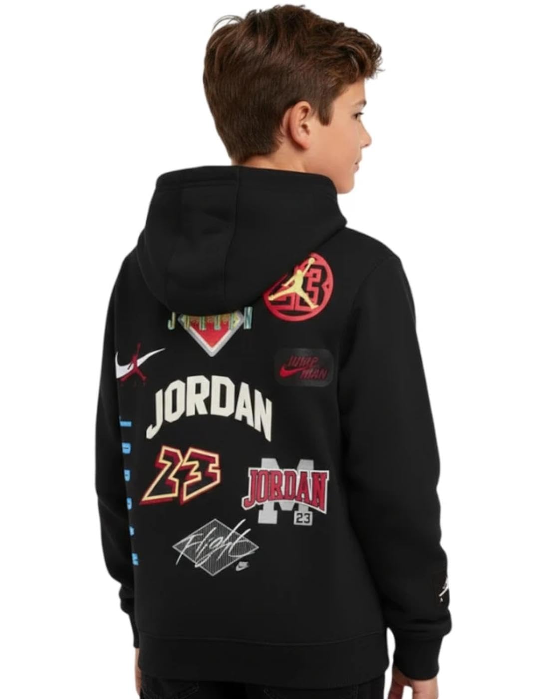 Jordan Felpa con Cappuccio Ragazzo MJ Dynasty, Nero