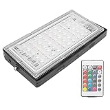 Haofy RGB-Flutlicht, 50 W, Hohe Helligkeit, mit um 180 Grad Verstellbarer Halterung, IP66, Wasserdicht, für den Außenbereich, Buntes Flutlicht für Gartenbeleuchtung, Terrassendekoration,