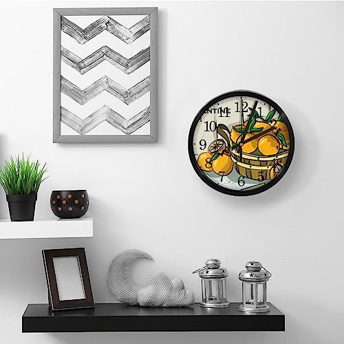Horloge murale silencieuse à quartz ronde pour éviter le bruit