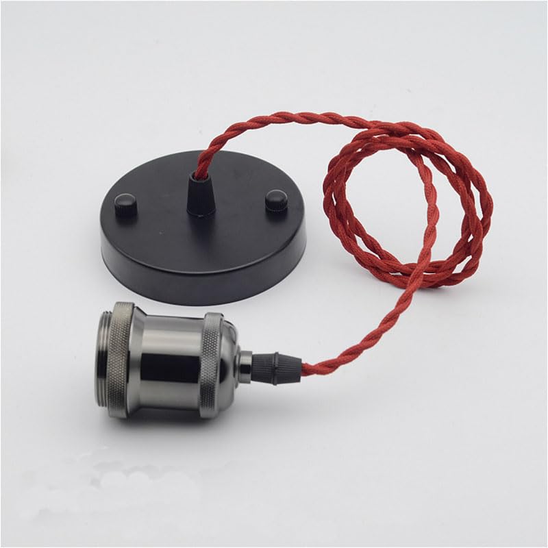 Aluminum Light E27 Lamp holder for 110V 220V led Incandescent bulb Vintage Retro decor hanging Lamp for home room - (Color: type 4; Base Type: E27)