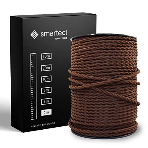 smartect Braided Cable twisted, Brown