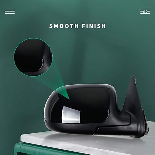 Miniatura 3 de AUTOMUTO Espejos laterales izquierdo y derecho, ajuste plegable manual compatible con Chevy Suburban 1999-2006 para Chevy Suburban para GMC Sierra