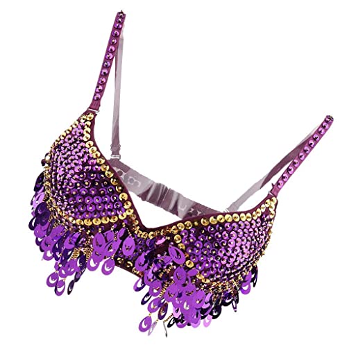 misppro Women's Top Bra Belly Dance Hip Dancer Costume Dancewear