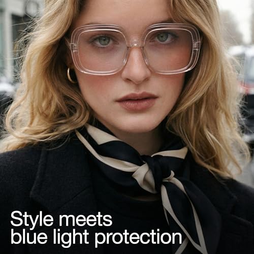 Image of miyya Blue Light Blocking Glasses for Women, Blue Light Glasses for Women Oversized Fashion Glasses