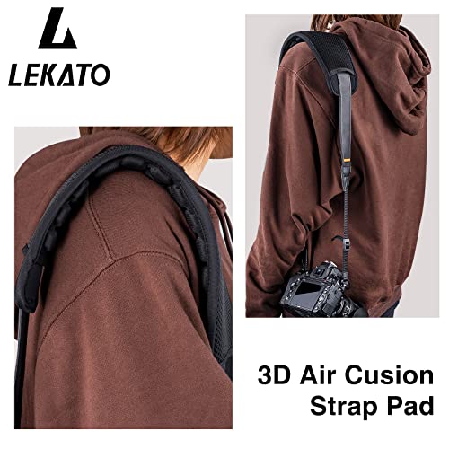 Lekato Air Cushion Strap Pad For Guitar Strap, Shoulder Strap Pad Detachable Within 2.7" Width - Decompression Shoulder Strap Padded Suitable For Computer Bag,Camera,Duffel, Guitar, Backpacks #TOP5