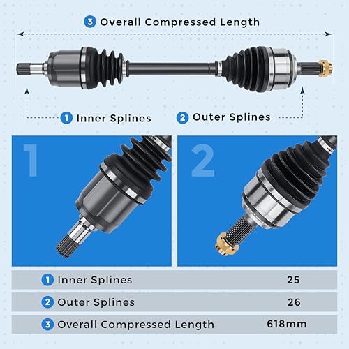 Bode-Man FBA-HO-8-8638 Front Left Driver Side Cv Axle Drive Shaft Assembly thumb #4