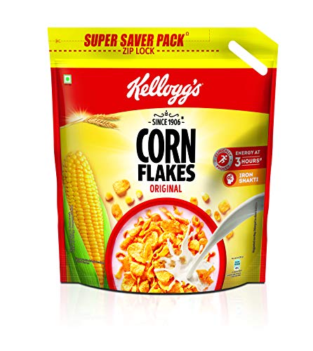 Image of Kellogg's Combo, Chocos, High In Protein, B Vitamins, Calcium And Iron, 1.2Kg Pack And Corn Flakes Original, 1.2 Kg