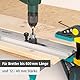 wolfcraft Dübelleiste 4650000 – Präzise Bohrschablone zum Möbelbau von Schränken & Regalen – Für Dübelverbindungen und Lochreihen – 32mm Raster