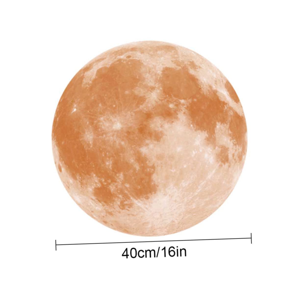 ifundom 3 Stücke Glow Dark Decke Aufkleber Für Schlafzimmer Mond Aufkleber Kinder