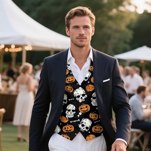 Men's Suit Vest Formal Dress Vest for Men Slim Fit Casual Business Waistcoat Tuxedo V-Ncek Vests for Wedding S-4XL4