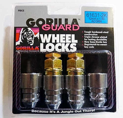Image of Gorilla Automotive 61631-2K Gorilla Guard Acorn 12-1.50 Chr 2Key Steel Lock