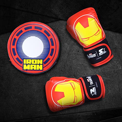 Image of Starter Iron Man Focus Pad with Boxing Gloves by Starter-Perfect for Trainning,Foam Padding,Moulded Foam,Multi-Colour
