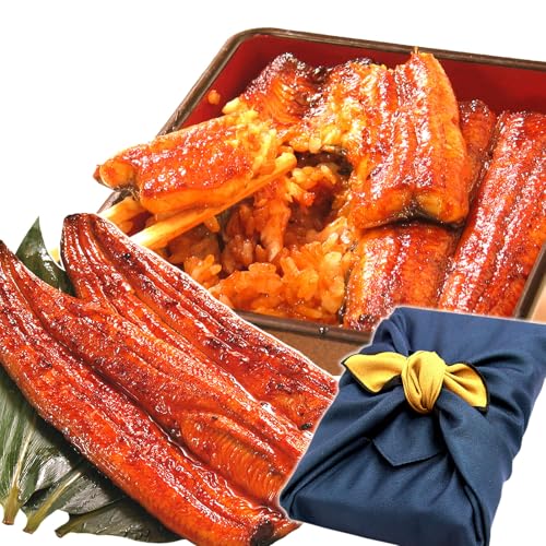 うなぎ 国産 蒲焼き 長蒲焼き 2本 (総重量180g~220g) 風呂敷包み