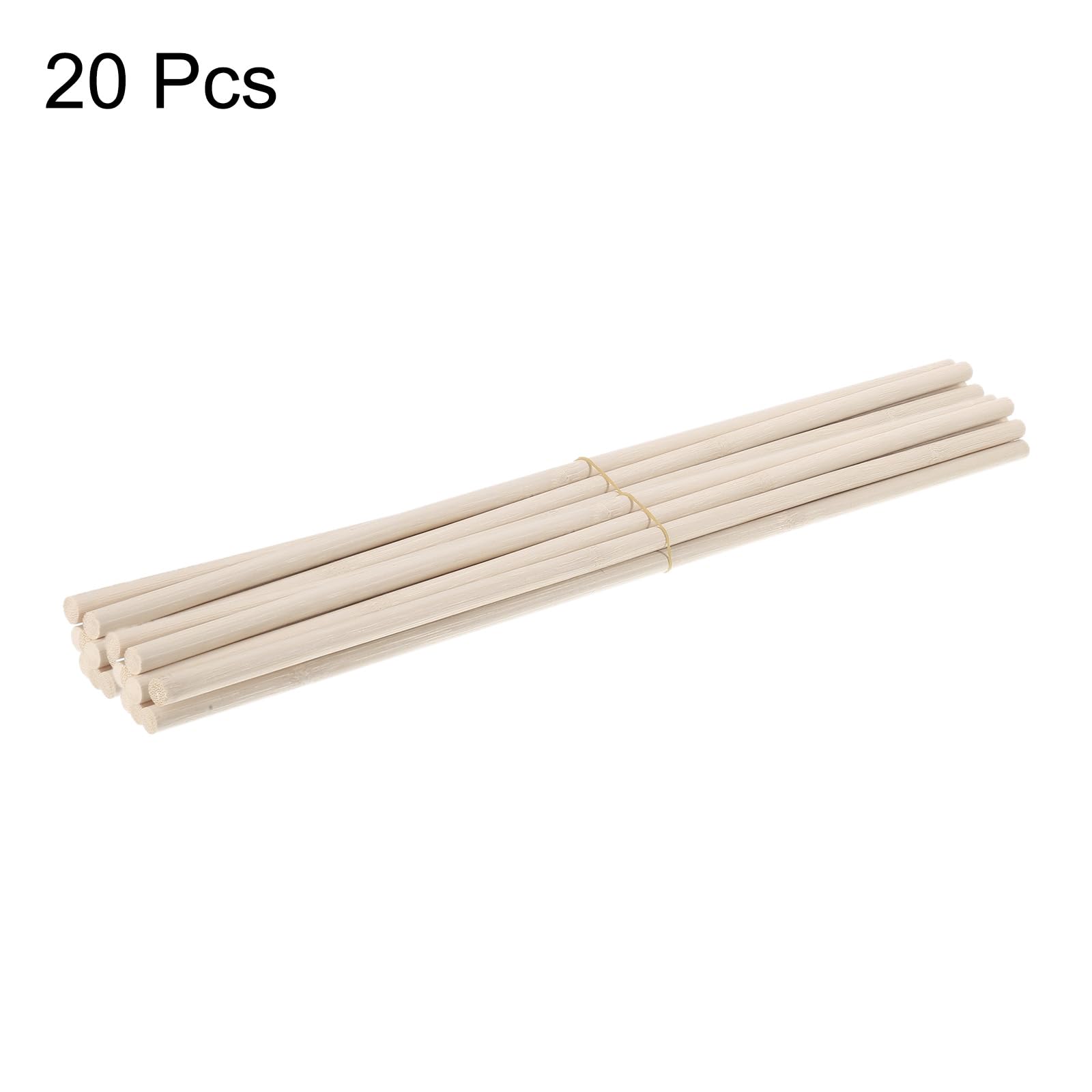 uxcell Wooden Dowel Rods,30cm/12 Round Dowel Rod Wood Sticks,10mm/0.4" Bamboo Stick for Arts Crafts Photo Booth Props - Image 3
