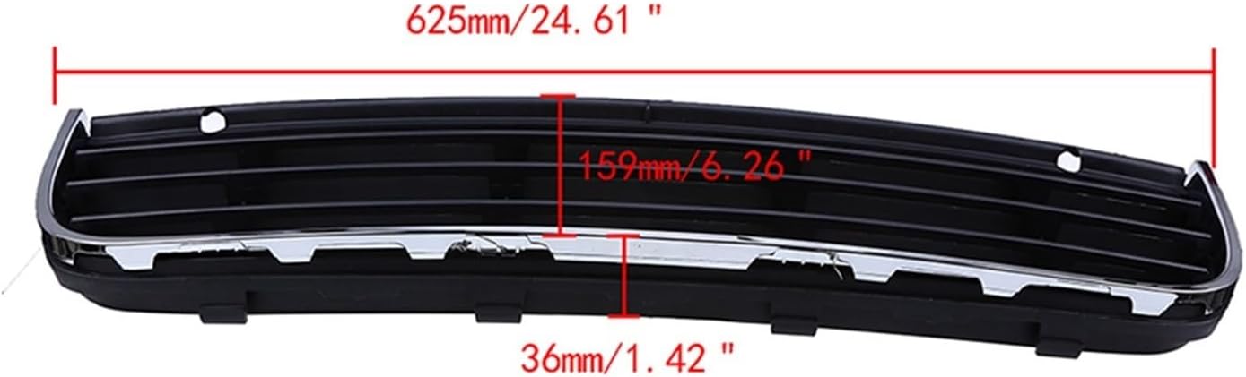 車のフロントセンターバンパー下部グリルベントブラック装飾グリル Vw