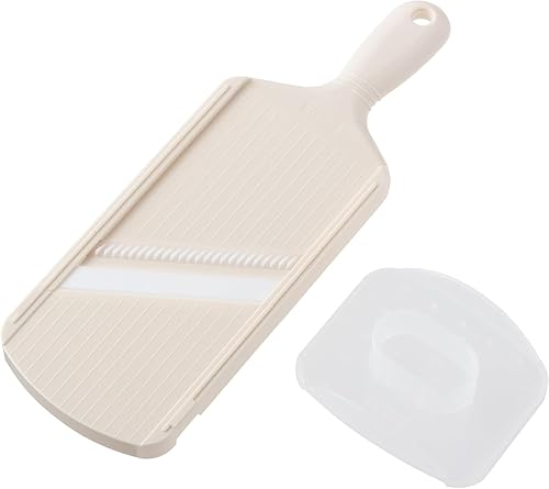 Kyocera CSN-182SWH Julienne Slicer, Hecho en Japón, Cerámica, Libre de óxido, Blanqueo Desinfectante, OK Blanco
