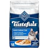 Blue Buffalo Tastefuls Natural Dry Food for Adult Indoor Cats, Chicken & Brown Rice Recipe, 15-lb. Bag