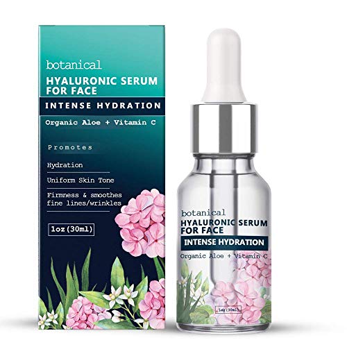 Hyaluronic Acid Serum for Face, Repairs Damaged Skin, With Vitamin C, E, Jojoba