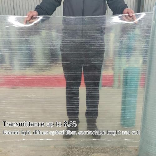 Paneles de techo de metal transparente cubiertas de fibras ligeras 3
