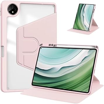 Acrylic Rotating Tablet Cover Suitable for Huawei MatePad Pro 13.2inch 2023 PCE-W30 Case with Pencil HolderPink