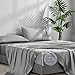 ACCURATEX Cooling Sheets California King Size - Viscose Made from Bamboo, Luxury Cool Silky Sheet Set for Cal King Size Bed, Super Soft Breathable Bed Sheets up to 16 inches Deep Pockect,Grey