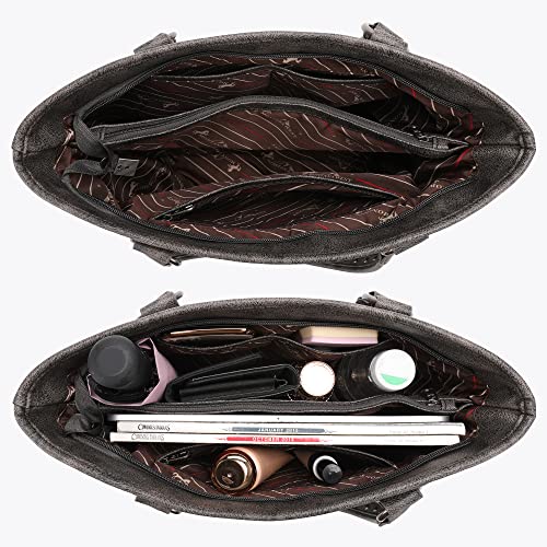 Image of Montana West Spiritual Collection Western Tote Bag for Women Vegan Leather Shoulder Handbag with Wallet