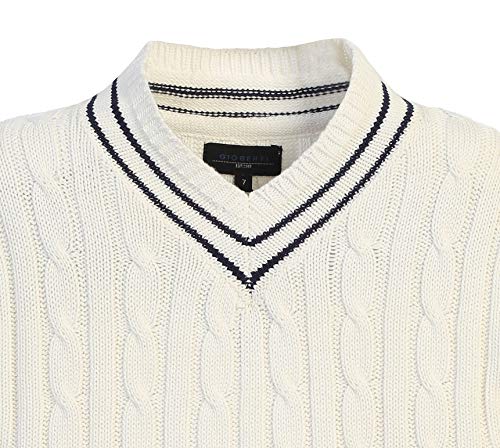 Gioberti Kids and Boys 100% Cotton V-Neck Cable Knit Sweater3