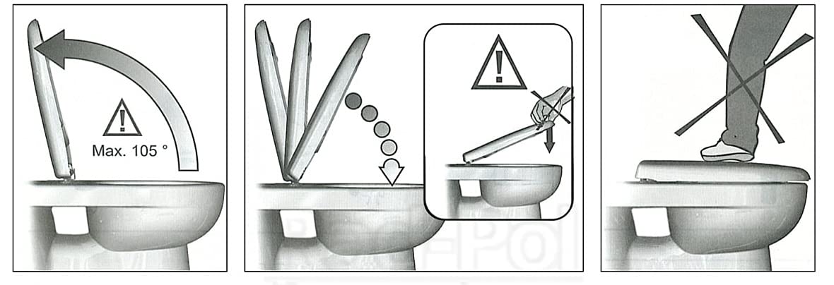 WC-deska sedesowa do ceramiki VILLEROY & BOCH SUBWAY 38x44 wolnoopadająca,wypinana, antybakteryjna, duroplastowa, biała