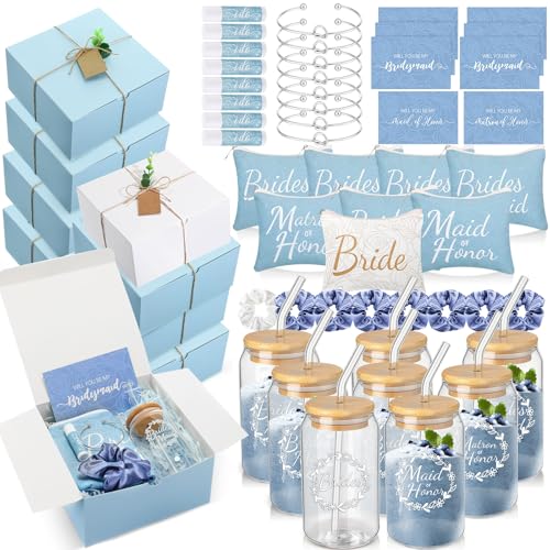 Bridesmaid Proposal Gifts Set with Boxes, Cups, Bags & Accessories