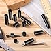 Outus 120 Pcs Electrical Outlet Screws Spacers Kit 6mm Round Space Non-Threaded Electrical Long Outlet Spacers Assortment Kit Rubber Round Space for Household and Industrial Electricity, Black
