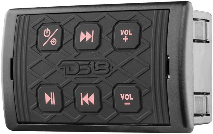 Uр Tо 60% оƒƒ DS18 BTRC-SQ Marine Waterproof Universal Bluetooth Streaming Audio Receiver/Controller - Works with Android and iPhone (Square)