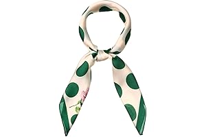 70cm Polka Dots Square Scarves for Small Women's Necks