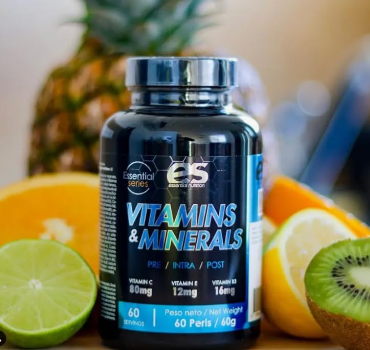 Multivitaminas y Minerales ESSENTIAL NUTRITION | Multivitamínico para 2 Meses = 1 Cápsula al Día | Complejo Polivitamínico para Mujer, Hombre, Vegetarianos y Deportistas