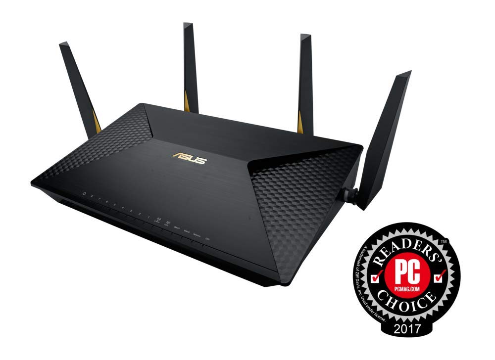 ASUS BRT-AC828 - Routeur Wi-FI Professionnel AC 2600 Mbps Mu-mimo Jusqu'à 250 Appareils Connectés Dual-wan 2g avec Support VPN et Sécurité Aiprotection à Vie et Filtrage des Contenus Trendmicro