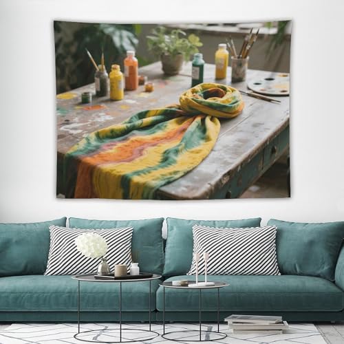 Tapisserie murale bohème maccbn 152x203 cm avec kit de suspension pour déco salon et chambre