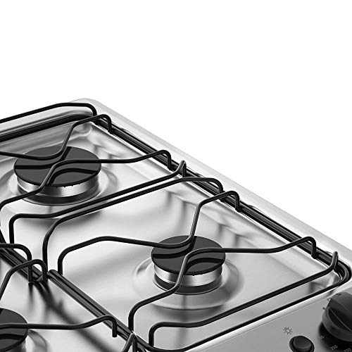 Fogão de piso 76UB6 branco com queimadores potentes e porta Full Glass