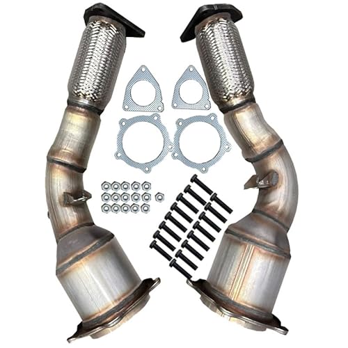 Generic K&E EXHAUST 2772H2773PC-C Direct Fit Replacement Exhaust Catalytic Converter Stainless Steel Fits: Porsche Cayenne 4.8L Non Turbo 2008-2010