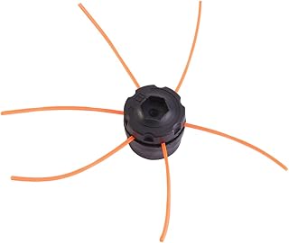 Huhushop Universal Plastic Strimmer Head Trimmer Heads String Set Pre-Cut Trimmer Line for Gasoline Grass Brush Cutter(Black)