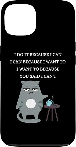 iPhone 13 Bad cat travieso sarcástico rudo divertido frases caso