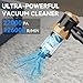 Grixz Handheld Vacuum Cleaner, 22000Pa Powerful Car Vacuum Cleaner Cordless, Rechargeable Portable Air Duster, Lightweight Mini Vacuum for Car, Home, Black