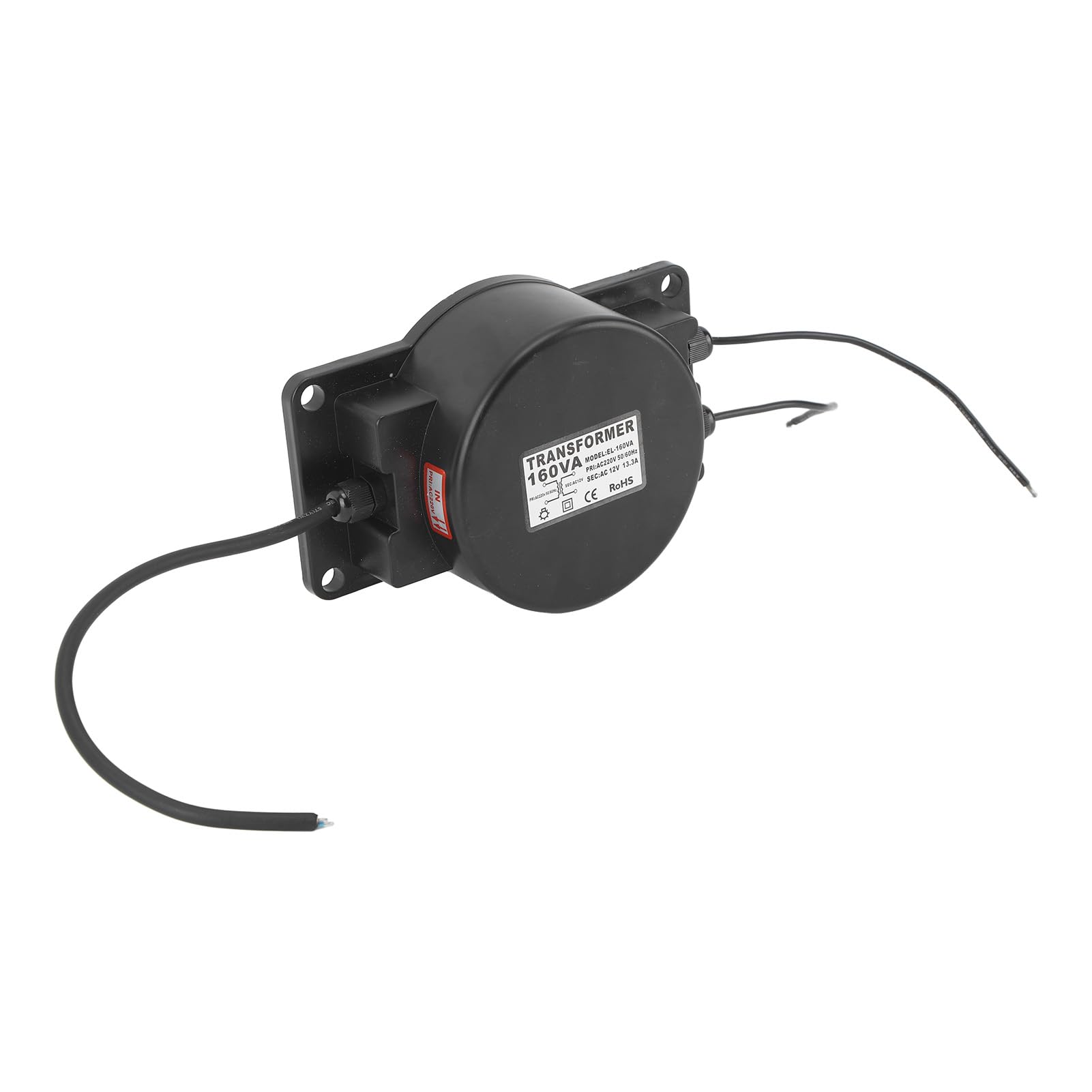 Hyuduo Transformador de Luz Subacuática, Transformador de Luz de Piscina de Cobre ABS 160VA 220V a 12V, Controlador Impermeable IP68 para Lámparas de bajo Voltaje de Fuente de Piscina