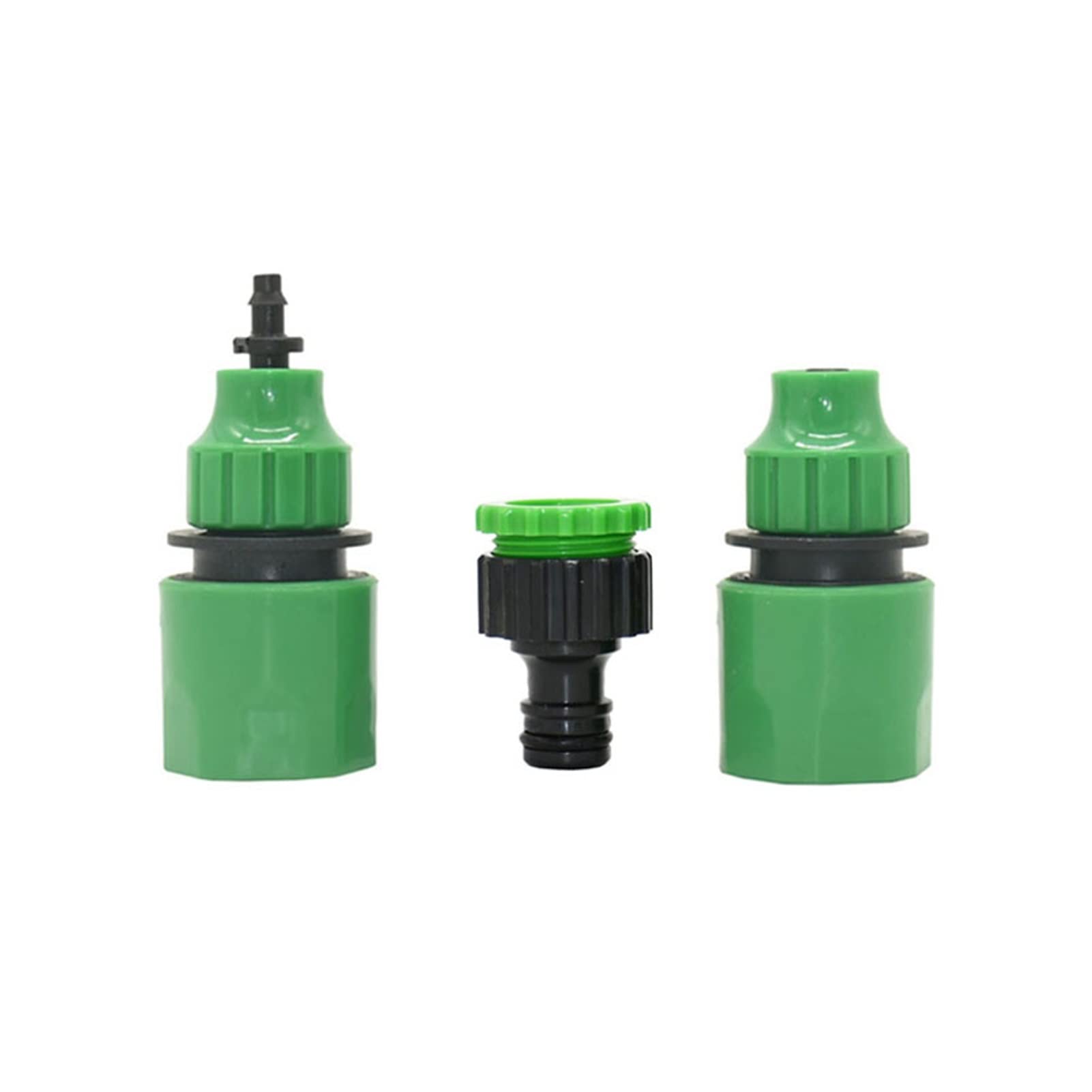 conector de tubo de manguera 20 piezas de 4/7 8/11 mm Acoplamientos rápidos de manguera de jardín 1/4 acoplamientos de púa de agua de manguera de 3/8 pulgadas con 1/2 3/4 accesorios de pipa de rosca r