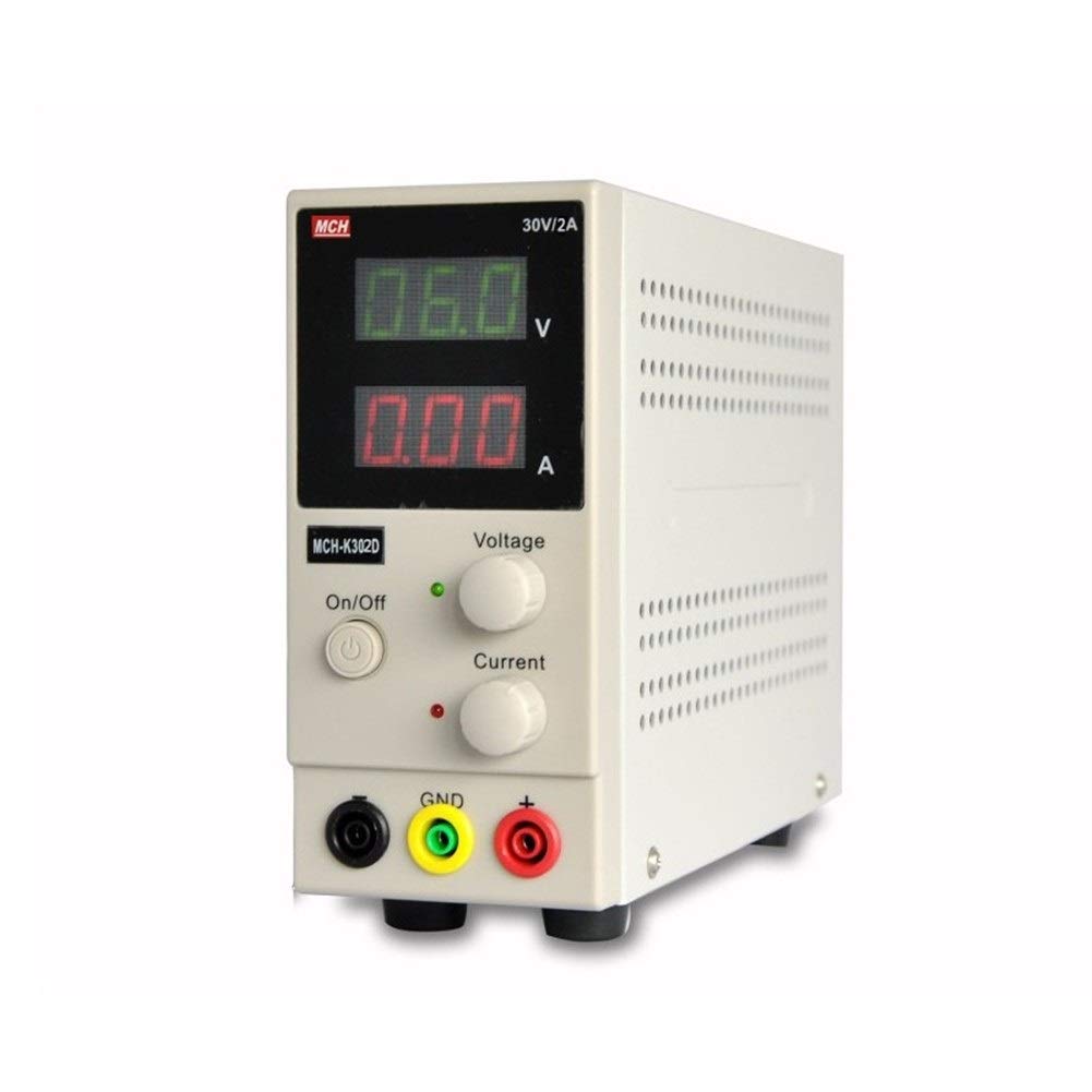 Fuente de alimentación variable, Fuente de alimentación regulada DC 30V ajustable Fuente de alimentación de reparación de teléfono móvil ajustable continua MCH-K302D(220V)